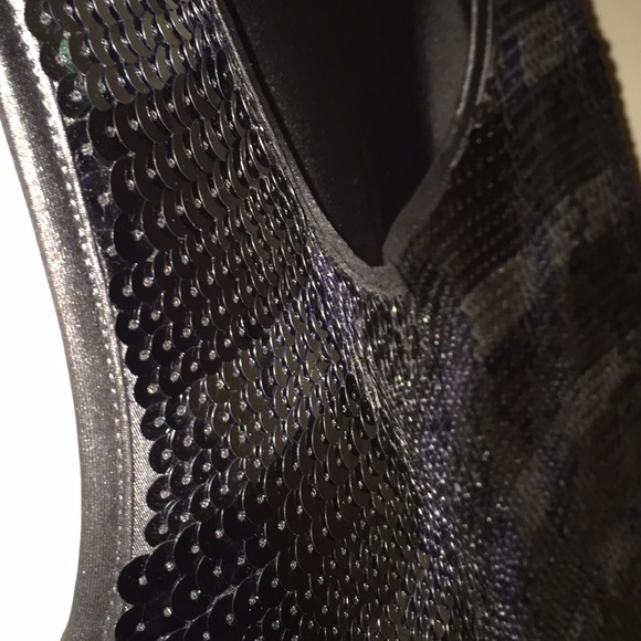 Forever 21 Black Sequin Mini Dress (or long Tank) - Picture 6 of 7